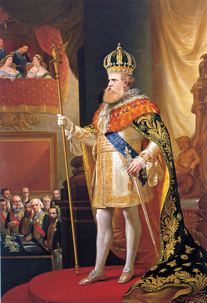 Pedro II speaking at the opening of the General Assembly  1872 painted by Pedro Americao (1843-1903) Imperial Museum of Brazil